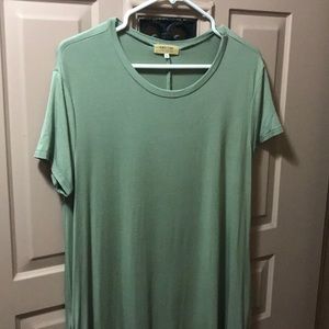 Sage green swing dress